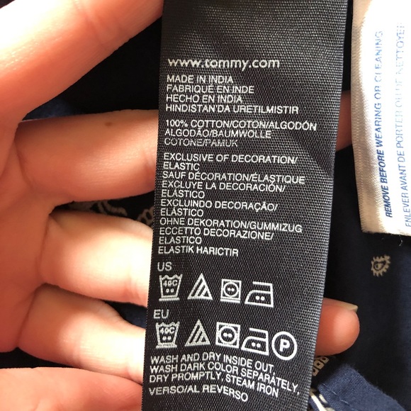 Navy Tommy Hilfiger top - Picture 4 of 4